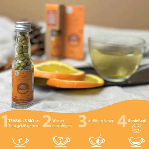 TEABALLS BIO ZIMT ORANGE - Zuckerfreier und kalorienarmer Tee